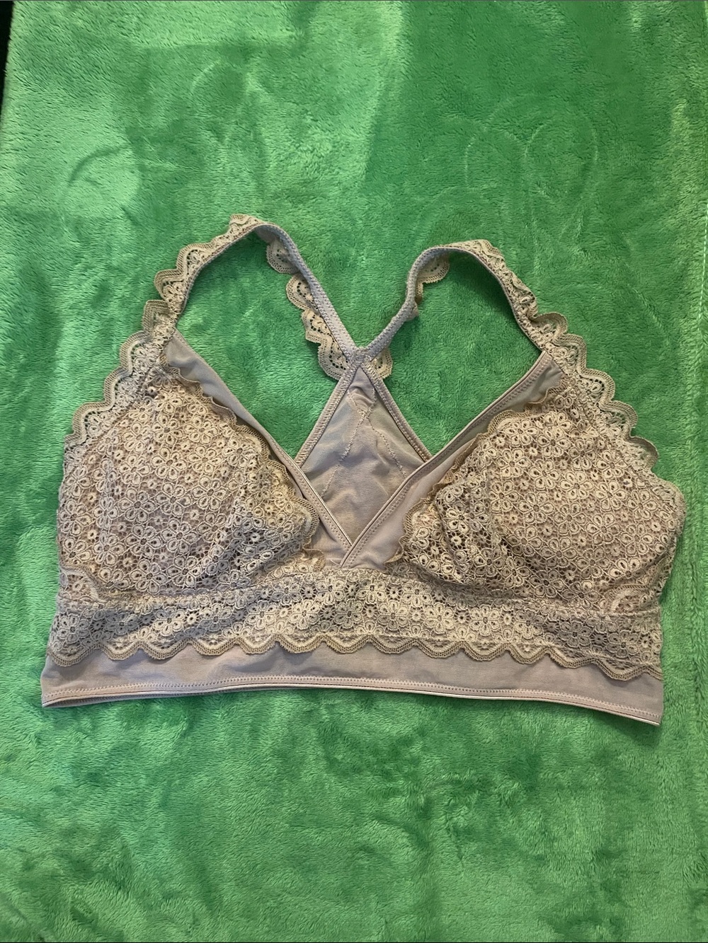 aerie Lace Bralette in Light Taupe